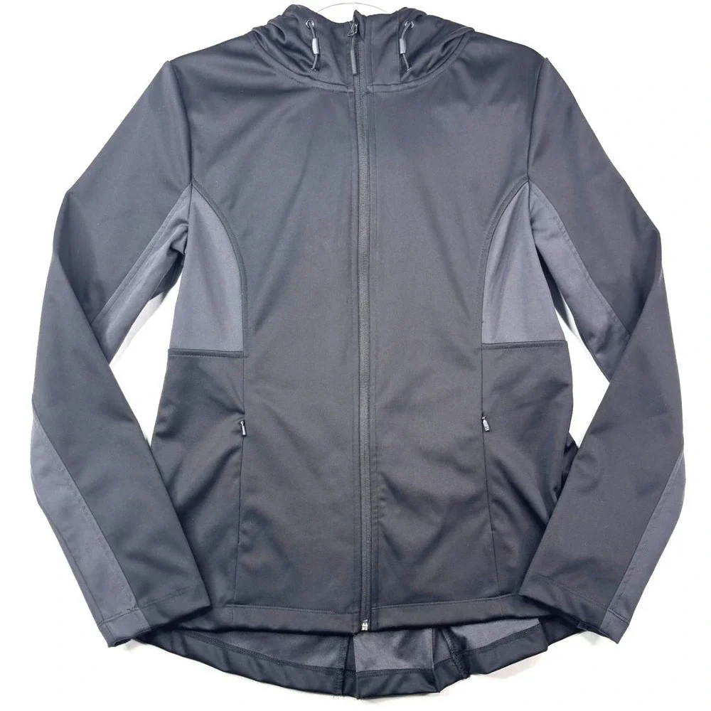 Mondetta Women's Softshell Jacket Hooded Full Zip‎ Black Size M
